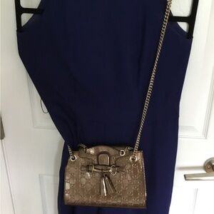 Gucci Metallic Rose Gold GG Tassel SHOULDER, CROSSBODY Bag 100% authentic